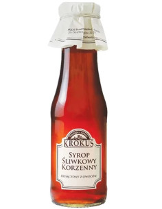 SYROP ŚLIWKOWY KORZENNY 355 g (280 ml) - KROKUS (PRODUKT SEZONOWY)