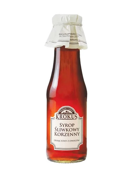 SYROP ŚLIWKOWY KORZENNY 355 g (280 ml) - KROKUS (PRODUKT SEZONOWY)