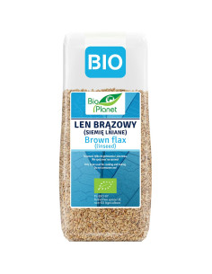 LEN BRĄZOWY (SIEMIĘ LNIANE) BIO 200 g - BIO PLANET