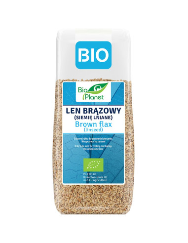 LEN BRĄZOWY (SIEMIĘ LNIANE) BIO 200 g - BIO PLANET