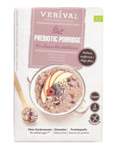 OWSIANKA BŁONNIKOWA Z MALINAMI I BORÓWKAMI BEZ DODATKU CUKRÓW BEZGLUTENOWA BIO 350 g - VERIVAL