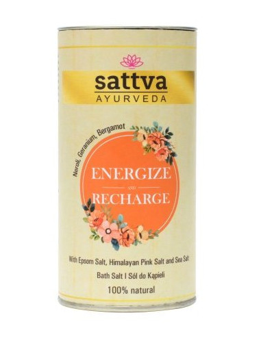 SÓL DO KĄPIELI ENERGIZE AND RECHARGE 300 g - SATTVA (AYURVEDA)
