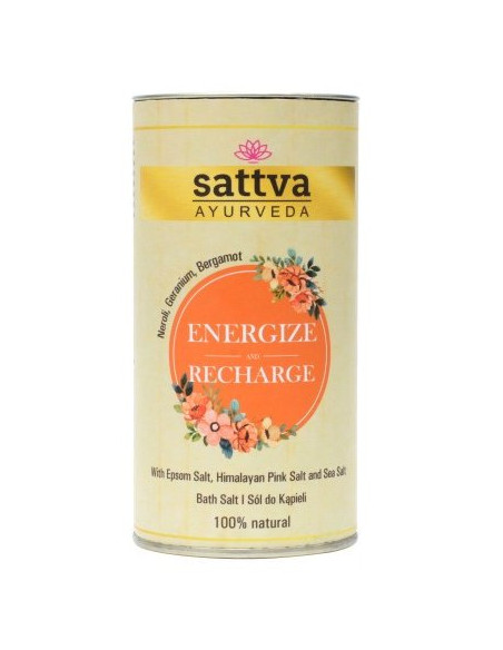SÓL DO KĄPIELI ENERGIZE AND RECHARGE 300 g - SATTVA (AYURVEDA)