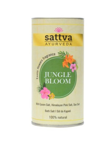 SÓL DO KĄPIELI JUNGLE BLOOM 300 g - SATTVA (AYURVEDA)