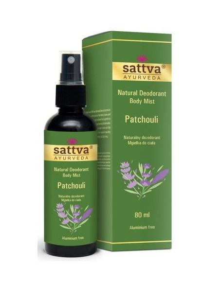 DEZODORANT - MGIEŁKA DO CIAŁA PACZULA 80 ml - SATTVA (AYURVEDA)