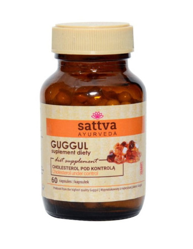 GUGGUL NA KONTROLĘ CHOLESTEROLU 60 KAPSUŁEK - SATTVA (FOODS)
