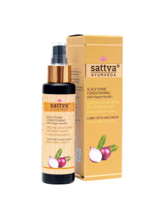 WCIERKA DO SKÓRY GŁOWY ODŻYWCZA LIŚCIE CURRY & CEBULA 100 ml - SATTVA (AYURVEDA)