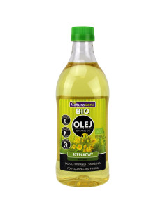 OLEJ RZEPAKOWY DO GOTOWANIA I SMAŻENIA OMEGA-3 BIO 1 L - NATURAVENA