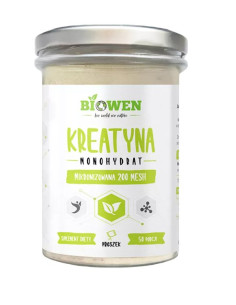 KREATYNA MONOHYDRAT PROSZEK BEZGLUTENOWA 250 g - BIOWEN