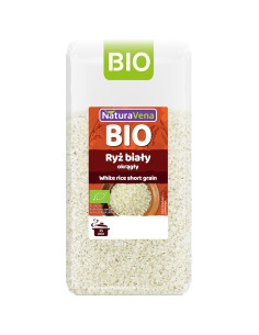 RYŻ BIAŁY OKRĄGŁY BIO 500 g - NATURAVENA