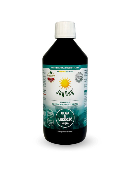 KONCENTRAT NAPOJU PROBIOTYCZNEGO MIĘTA BEZGLUTENOWY BIO 500 ml - JOY DAY