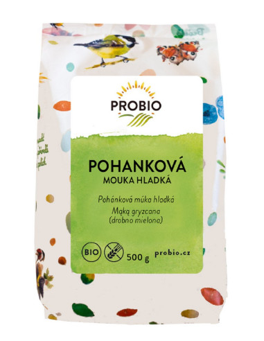 MĄKA GRYCZANA JASNA BEZGLUTENOWA BIO 500 g - PROBIO