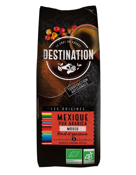 KAWA MIELONA ARABICA 100 % MEKSYK FAIR FOR LIFE BIO 250 g - DESTINATION