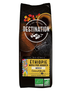 KAWA MIELONA ARABICA 100 % ETIOPIA FAIR FOR LIFE BIO 250 g - DESTINATION