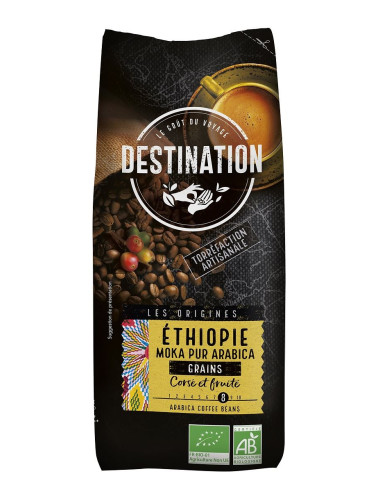 KAWA ZIARNISTA ARABICA 100 % ETIOPIA FAIR FOR LIFE BIO 500 g - DESTINATION