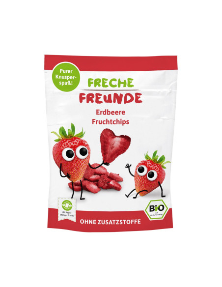 TRUSKAWKI LIOFILIZOWANE DLA DZIECI BEZGLUTENOWE BIO 12 g - FRECHE FREUNDE