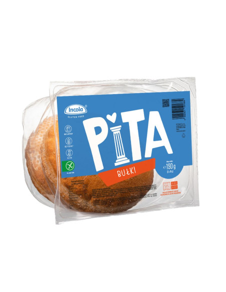 BUŁKI PITA BEZGLUTENOWE (2 szt.) 190 g - INCOLA