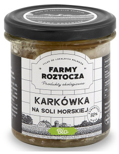 KARKÓWKA NA SOLI MORSKIEJ BIO 250 g (SŁOIK) - FARMY ROZTOCZA