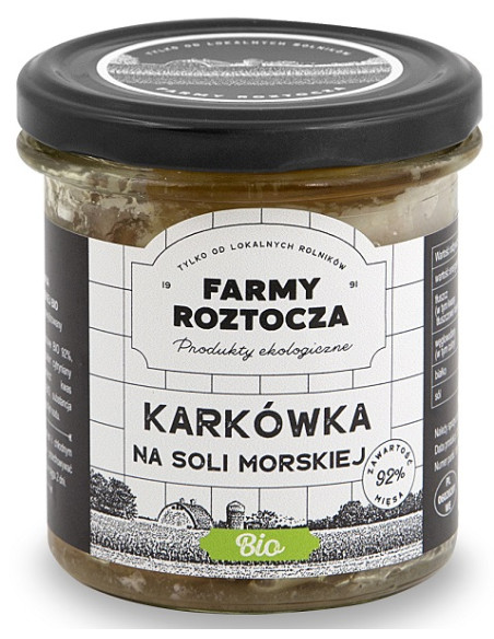 KARKÓWKA NA SOLI MORSKIEJ BIO 250 g (SŁOIK) - FARMY ROZTOCZA
