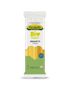 MAKARON (KUKURYDZIANO - RYŻOWY) SPAGHETTI BEZGLUTENOWY BIO 340 g - FARABELLA