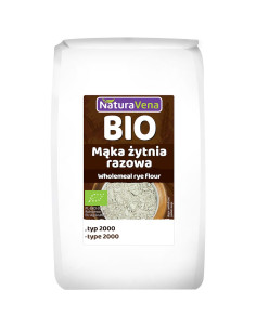 MĄKA ŻYTNIA RAZOWA TYP 2000 BIO 1 kg - NATURAVENA