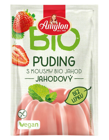 BUDYŃ TRUSKAWKOWY BEZGLUTENOWY BIO 40 g - AMYLON