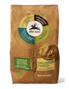 MAKARON (Z PŁASKURKI) GNIAZDA TAGLIATELLE BIO 250 g - ALCE NERO