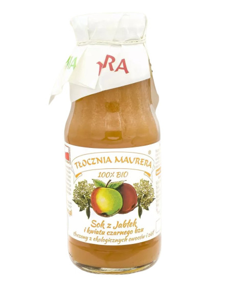 SOK JABŁKOWY Z KWIATEM CZARNEGO BZU NFC BIO 300 ml - TŁOCZNIA MAURERA