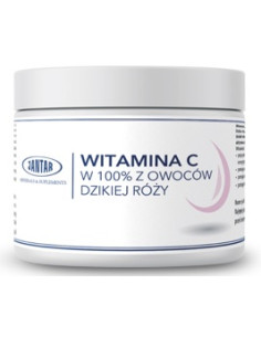 WITAMINA C Z DZIKIEJ RÓŻY W PROSZKU (1000 mg) 300 g - JANTAR