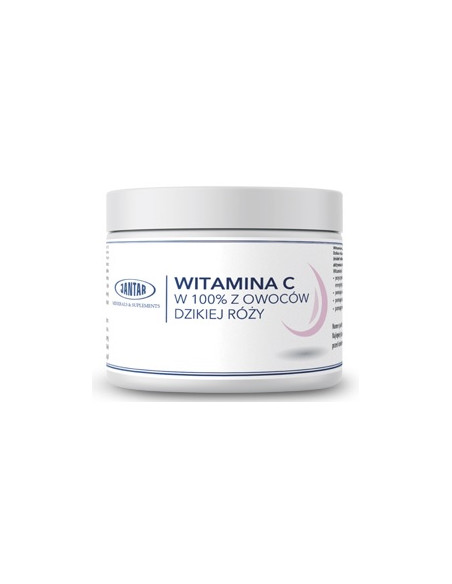 WITAMINA C Z DZIKIEJ RÓŻY W PROSZKU (1000 mg) 300 g - JANTAR