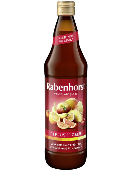 SOK WIELOOWOCOWY (ŻÓŁTY) MULTIWITAMINA 11 PLUS 11 NFC 750 ml - RABENHORST