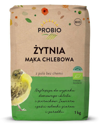 MĄKA ŻYTNIA CHLEBOWA TYP 720 BIO 1 kg - PROBIO