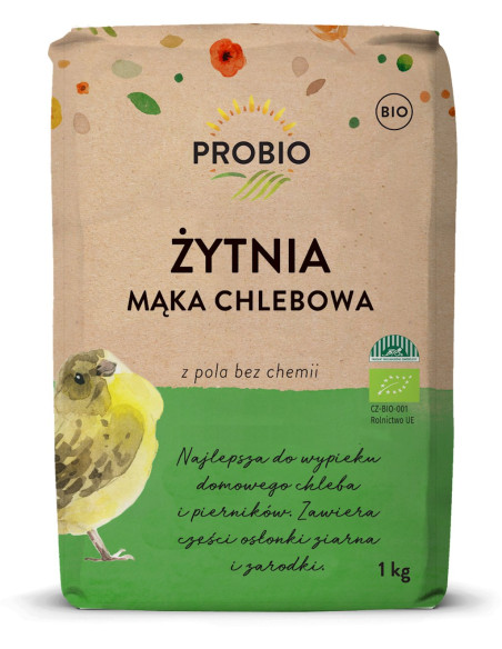 MĄKA ŻYTNIA CHLEBOWA TYP 720 BIO 1 kg - PROBIO
