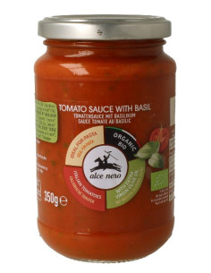 SOS POMIDOROWY Z BAZYLIĄ BIO 350 g - ALCE NERO