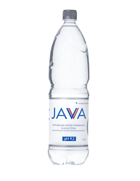NATURALNA WODA MINERALNA ALKALICZNA NIEGAZOWANA 1,5 L - JAVA