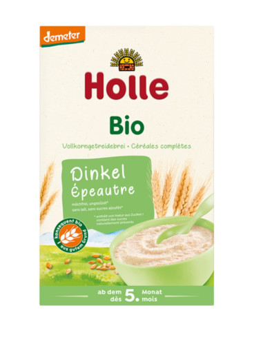 KASZKA ORKISZOWA PEŁNOZIARNISTA BEZ DODATKU CUKRÓW OD 5 MIESIĄCA DEMETER BIO 250 g - HOLLE