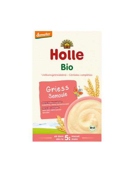 KASZKA PEŁNOZIARNISTA BEZ DODATKU CUKRÓW OD 5 MIESIĄCA DEMETER BIO 250 g - HOLLE