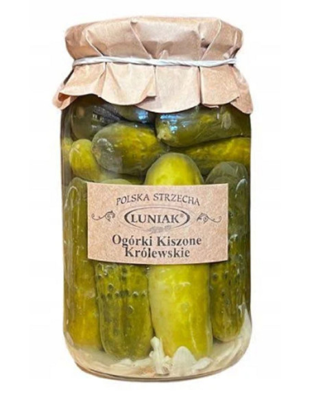 OGÓRKI KISZONE KRÓLEWSKIE 870 g (520 g) - LUNIAK