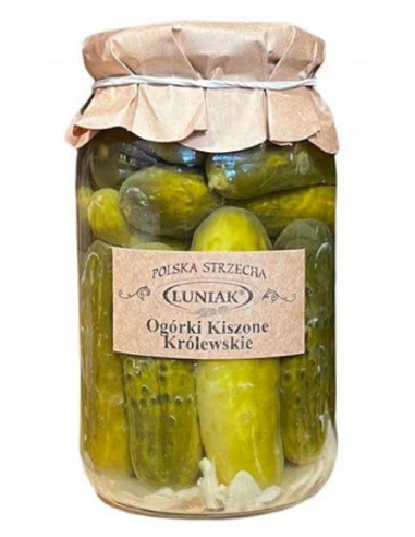 OGÓRKI KISZONE KRÓLEWSKIE 710 g (410 g) - LUNIAK
