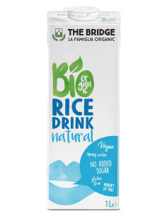 NAPÓJ RYŻOWY BEZ DODATKU CUKRÓW BEZGLUTENOWY BIO 1 L - THE BRIDGE