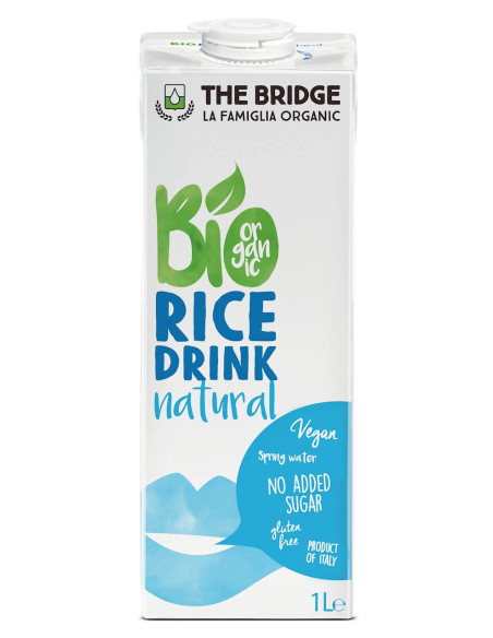 NAPÓJ RYŻOWY BEZ DODATKU CUKRÓW BEZGLUTENOWY BIO 1 L - THE BRIDGE