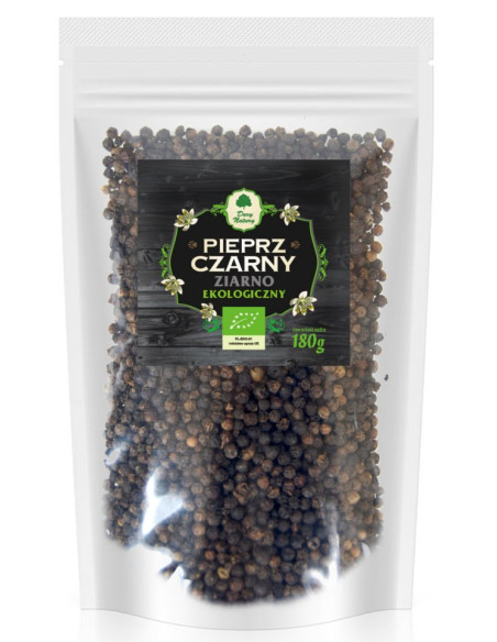 PIEPRZ CZARNY ZIARNISTY (UZUPEŁNIENIE) BIO 180 g - DARY NATURY