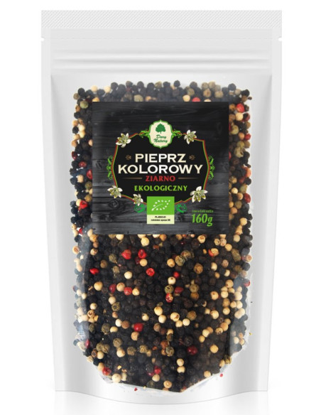 PIEPRZ KOLOROWY ZIARNISTY (UZUPEŁNIENIE) BIO 160 g - DARY NATURY