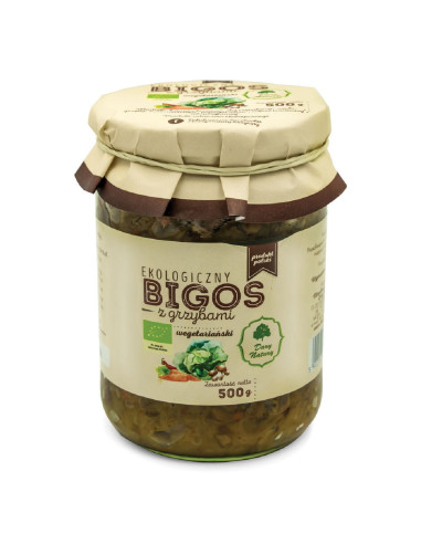 BIGOS WEGAŃSKI Z GRZYBAMI BIO 500 g - DARY NATURY