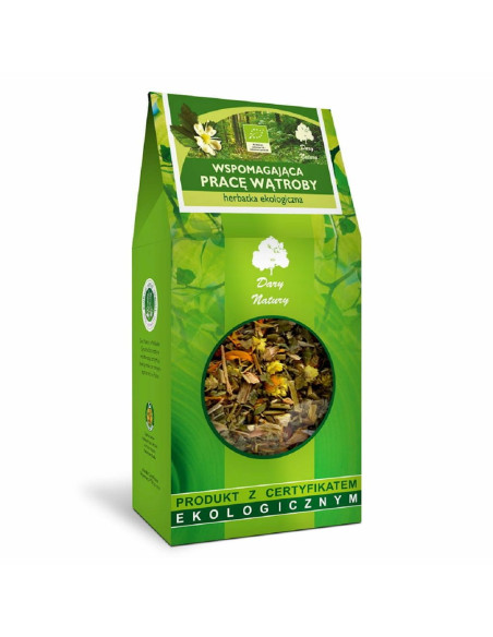 HERBATKA WSPOMAGAJĄCA PRACĘ WĄTROBY BIO 200 g - DARY NATURY