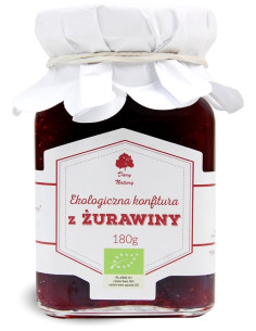 KONFITURA Z ŻURAWINY BIO 180 g - DARY NATURY