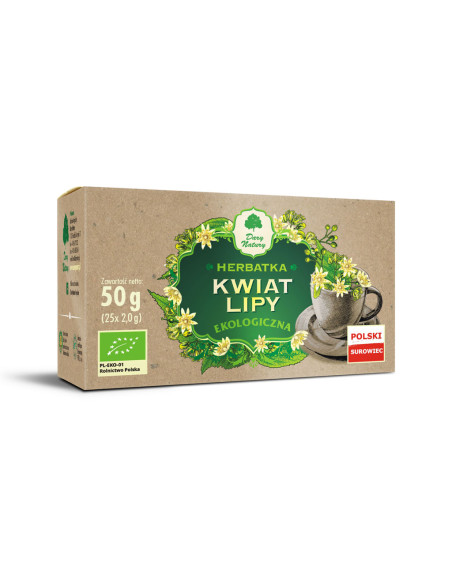 HERBATKA KWIAT LIPY BIO (25 x 2 g) 50 g - DARY NATURY