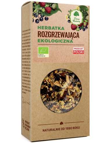 HERBATKA ROZGRZEWAJĄCA BIO 50 g - DARY NATURY