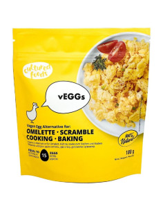 ROŚLINNY ZAMIENNIK 15 JAJ DO JAJECZNICY, OMLETU, QUICHE I INNYCH DAŃ JAJECZNYCH BEZGLUTENOWY 180 g - CULTURED FOODS