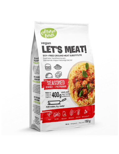ZAMIENNIK MIĘSA MIELONEGO Z PRZYPRAWAMI BEZGLUTENOWY 150 g - CULTURED FOODS